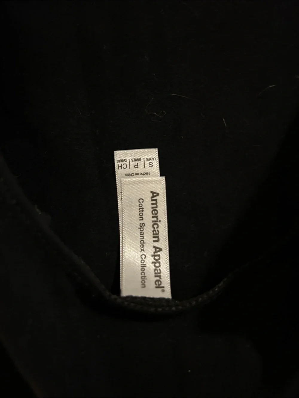 American Apparel Black Open Back Bodysuit - Picture 2 of 5